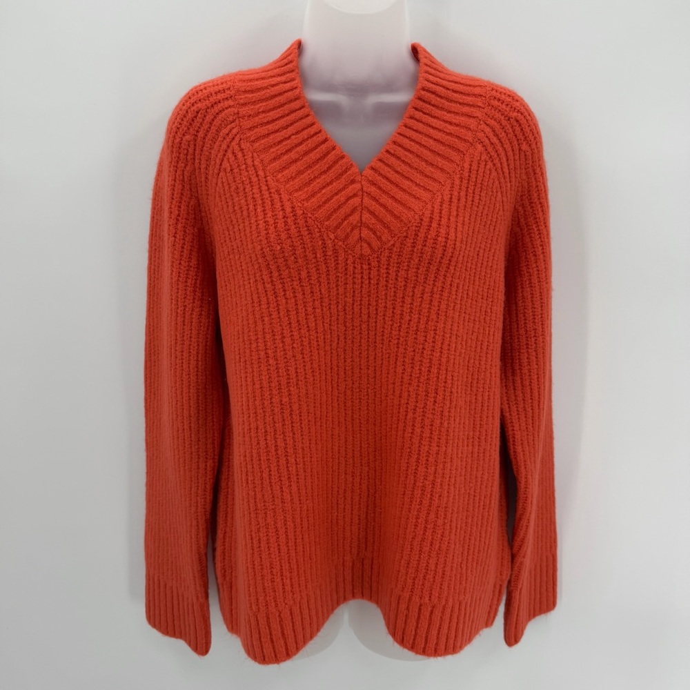 Cosmic Blue Love Sweater Womens S Orange Red Holden Raglan Vneck Pullover Sunday